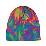 Psychedelic Surface Print Beanie