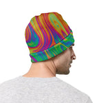 Psychedelic Surface Print Beanie