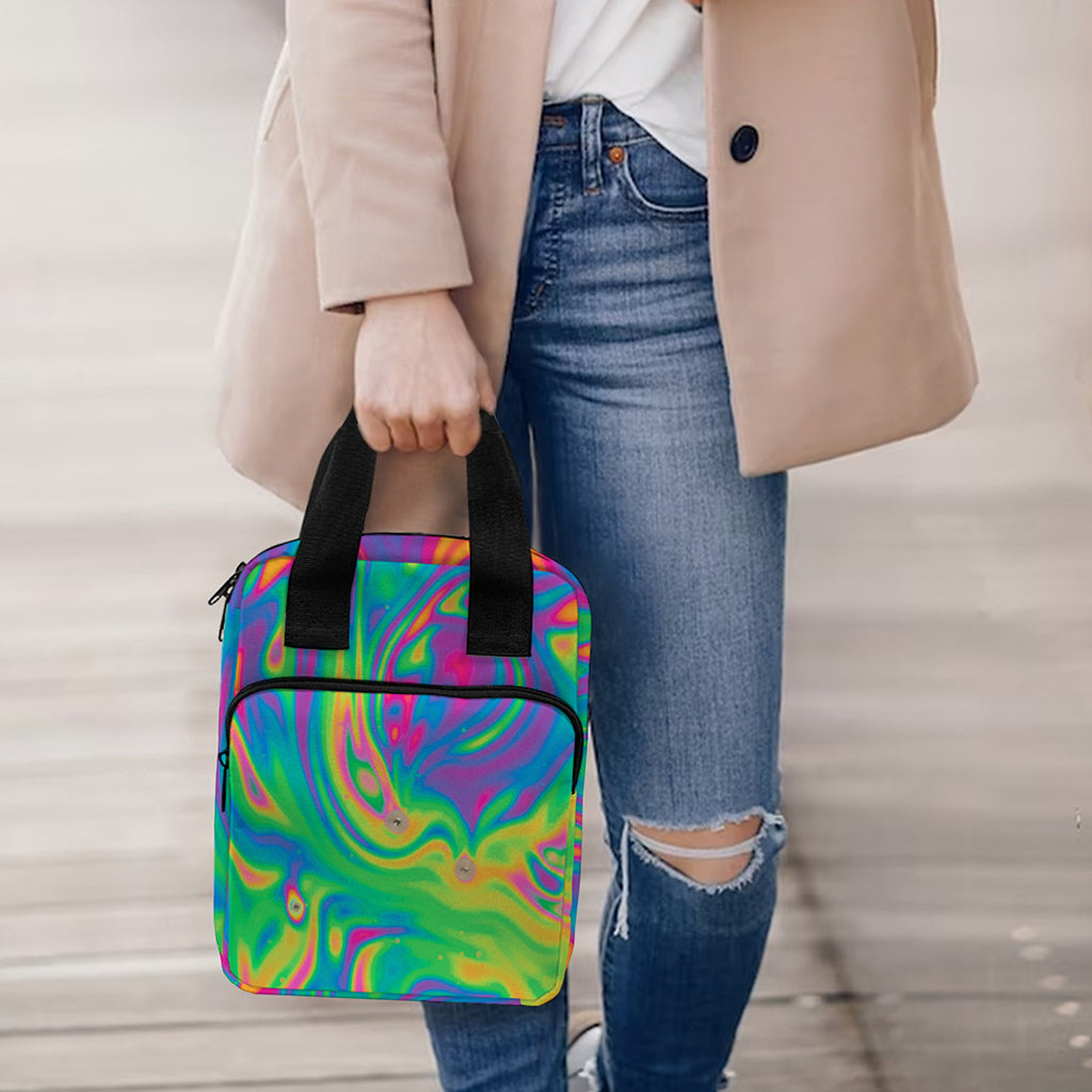 Psychedelic Surface Print Bible Tote Bag
