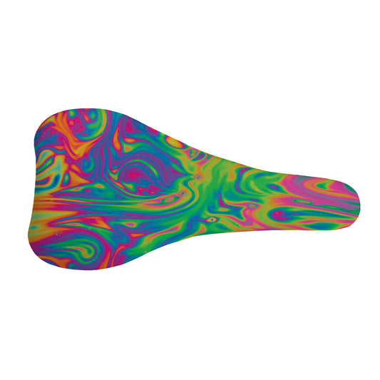 Psychedelic Surface Print Bicycle Seat Cover