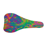 Psychedelic Surface Print Bicycle Seat Cover