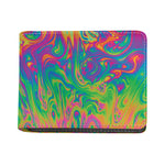 Psychedelic Surface Print Bifold Wallet