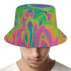 Psychedelic Surface Print Bucket Hat