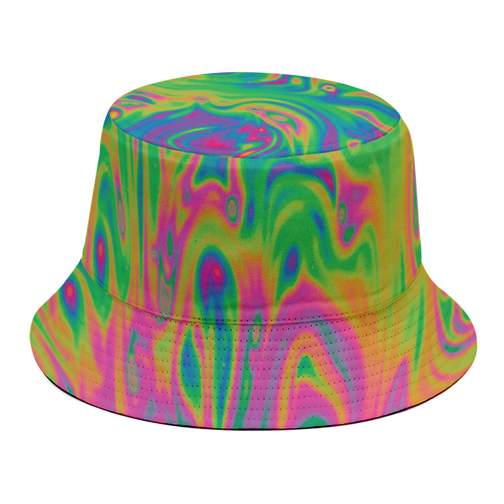 Psychedelic Surface Print Bucket Hat