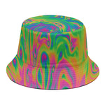 Psychedelic Surface Print Bucket Hat