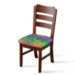 Psychedelic Surface Print Chair Cushion Cover