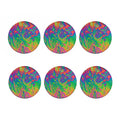Psychedelic Surface Print Coaster Set