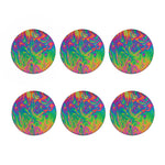 Psychedelic Surface Print Coaster Set