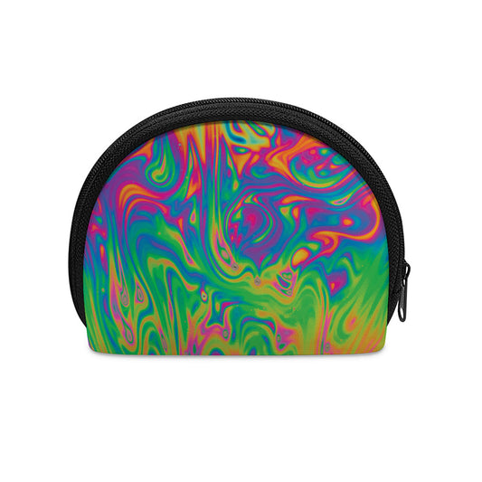 Psychedelic Surface Print Coin Purse