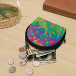 Psychedelic Surface Print Coin Purse