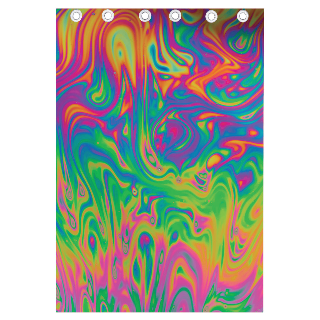 Psychedelic Surface Print Curtain
