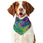 Psychedelic Surface Print Dog Bandana