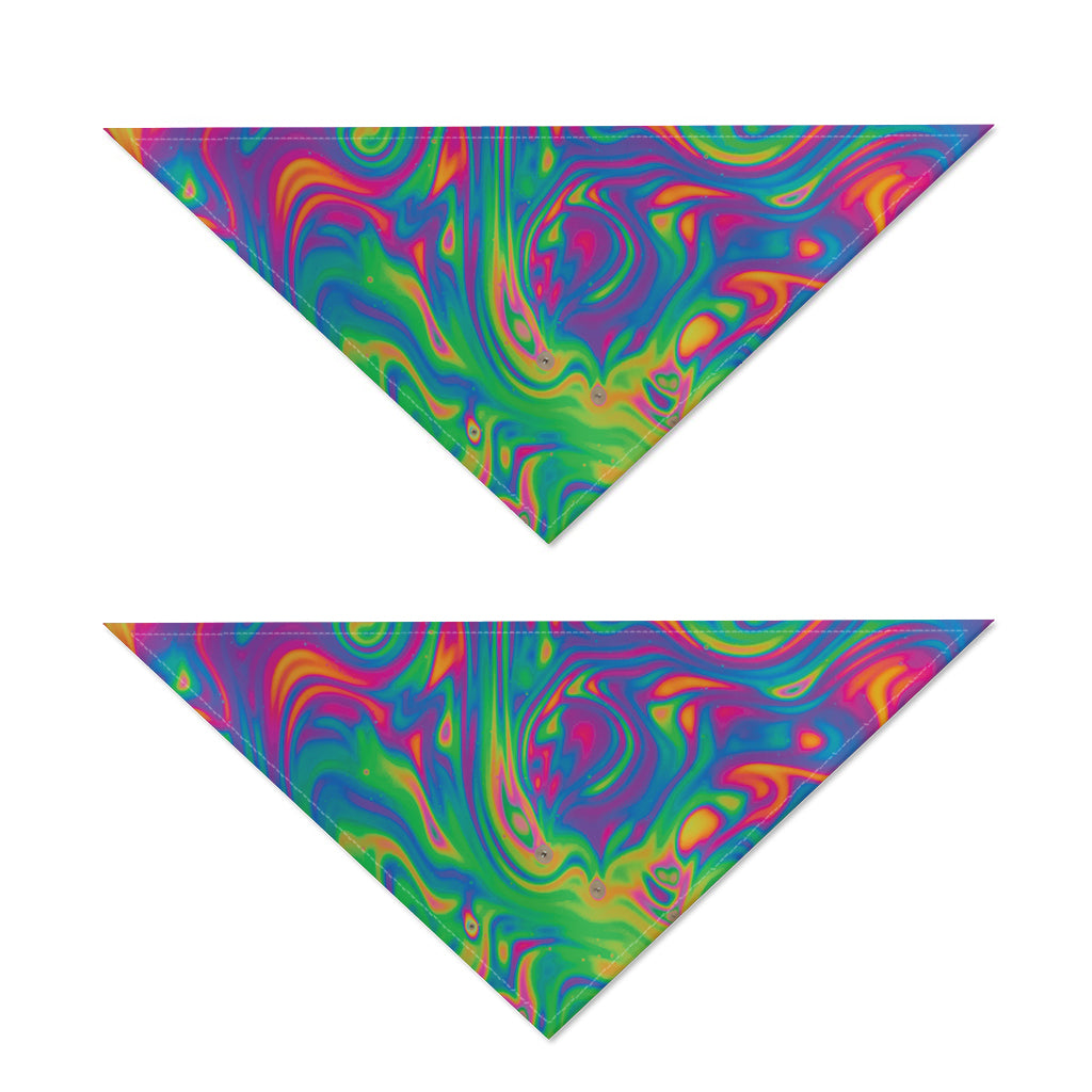 Psychedelic Surface Print Dog Bandana