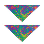 Psychedelic Surface Print Dog Bandana