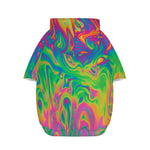 Psychedelic Surface Print Dog Zip Up Hoodie
