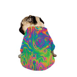 Psychedelic Surface Print Dog Zip Up Jacket