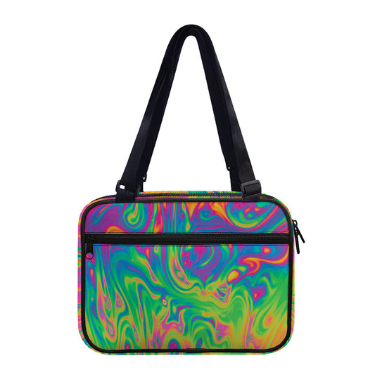 Psychedelic Surface Print Double Strap Bible Bag