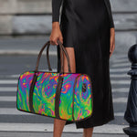 Psychedelic Surface Print Duffle Bag