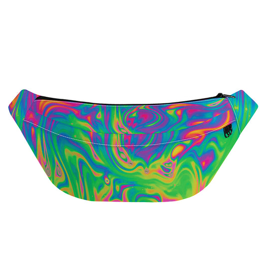 Psychedelic Surface Print Fanny Pack