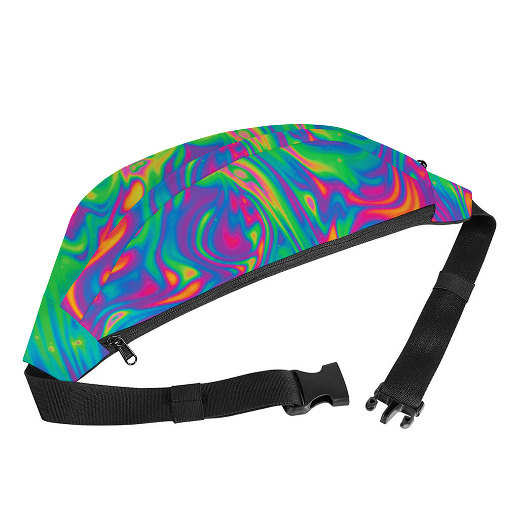 Psychedelic Surface Print Fanny Pack