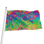 Psychedelic Surface Print Flag