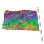 Psychedelic Surface Print Flag