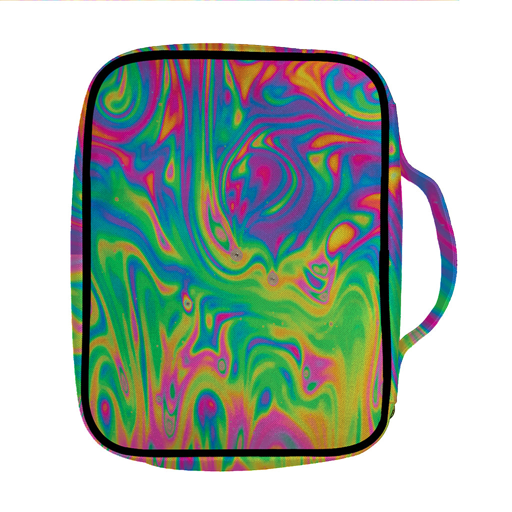 Psychedelic Surface Print Front Pocket Bible Bag