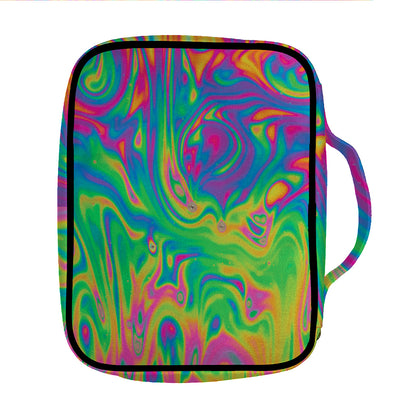 Psychedelic Surface Print Front Pocket Bible Bag