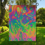 Psychedelic Surface Print Garden Flag