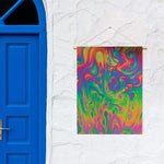 Psychedelic Surface Print Garden Flag