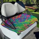 Psychedelic Surface Print Golf Cart Seat Cover