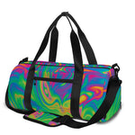 Psychedelic Surface Print Gym Bag
