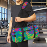 Psychedelic Surface Print Gym Bag