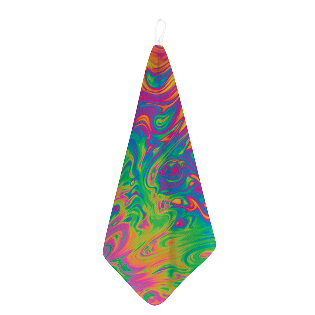 Psychedelic Surface Print Hand Towel