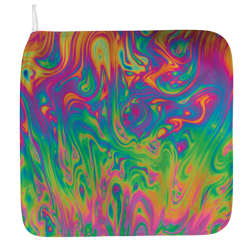 Psychedelic Surface Print Hand Towel