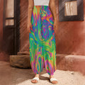 Psychedelic Surface Print Harem Pants
