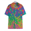 Psychedelic Surface Print Hawaiian Shirt