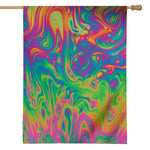 Psychedelic Surface Print House Flag