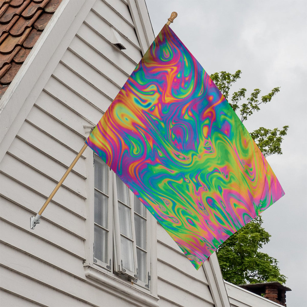 Psychedelic Surface Print House Flag