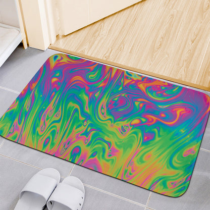 Psychedelic Surface Print Indoor Door Mat