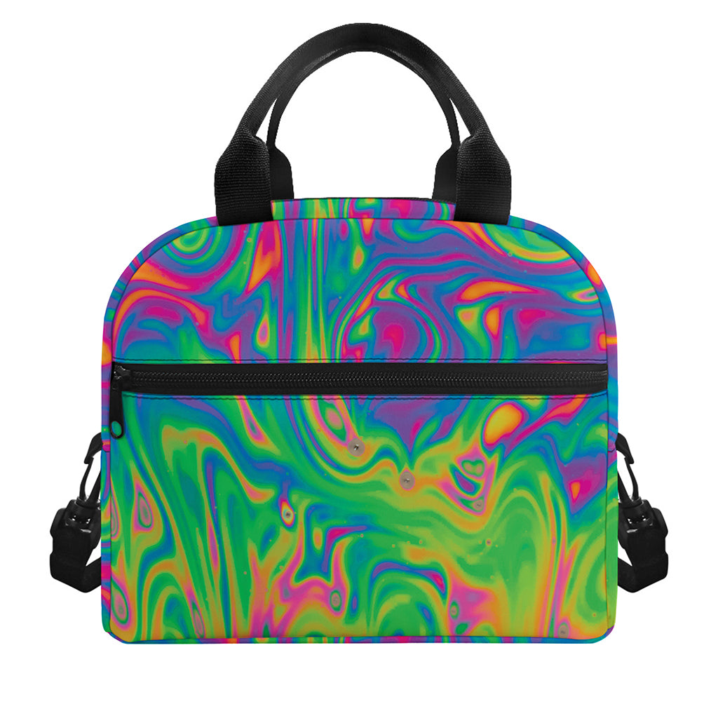 Psychedelic Surface Print Insulated Lunch Bag