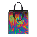 Psychedelic Surface Print Insulated Lunch Tote