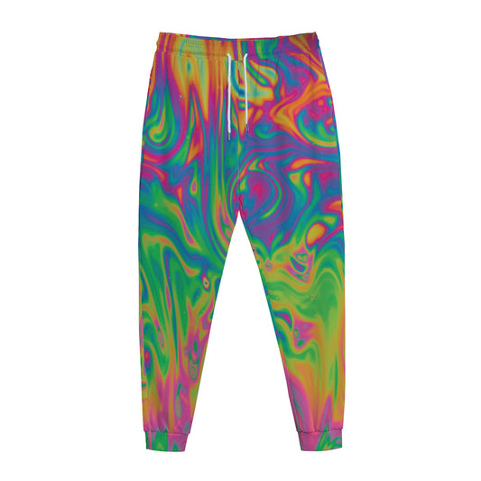 Psychedelic Surface Print Jogger Pants