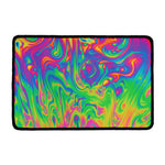 Psychedelic Surface Print Kitchen Mat