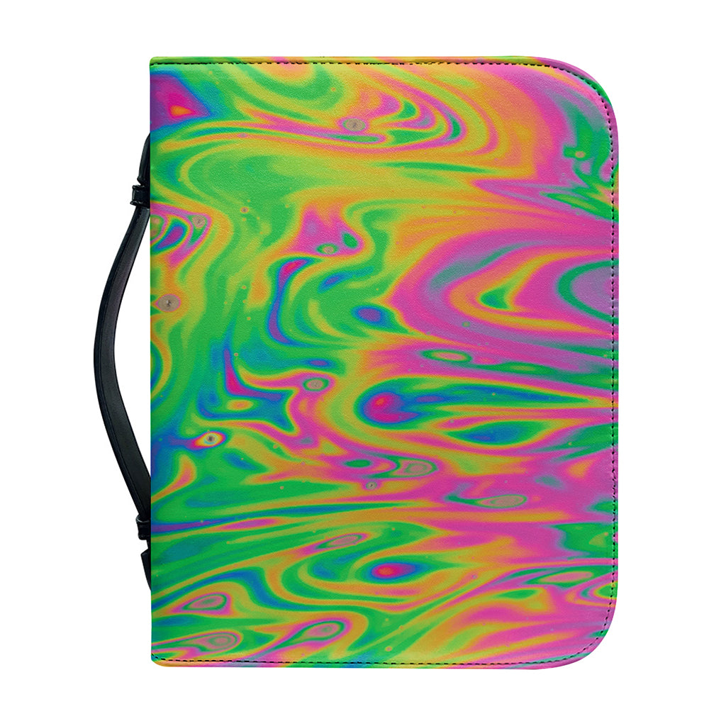 Psychedelic Surface Print Leather Bible Cover