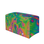 Psychedelic Surface Print Leather Tissue Box Cover