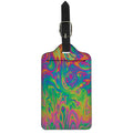 Psychedelic Surface Print Luggage Tag