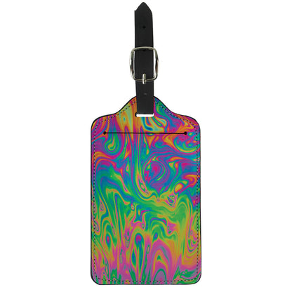 Psychedelic Surface Print Luggage Tag