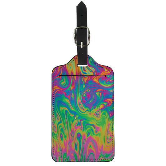 Psychedelic Surface Print Luggage Tag