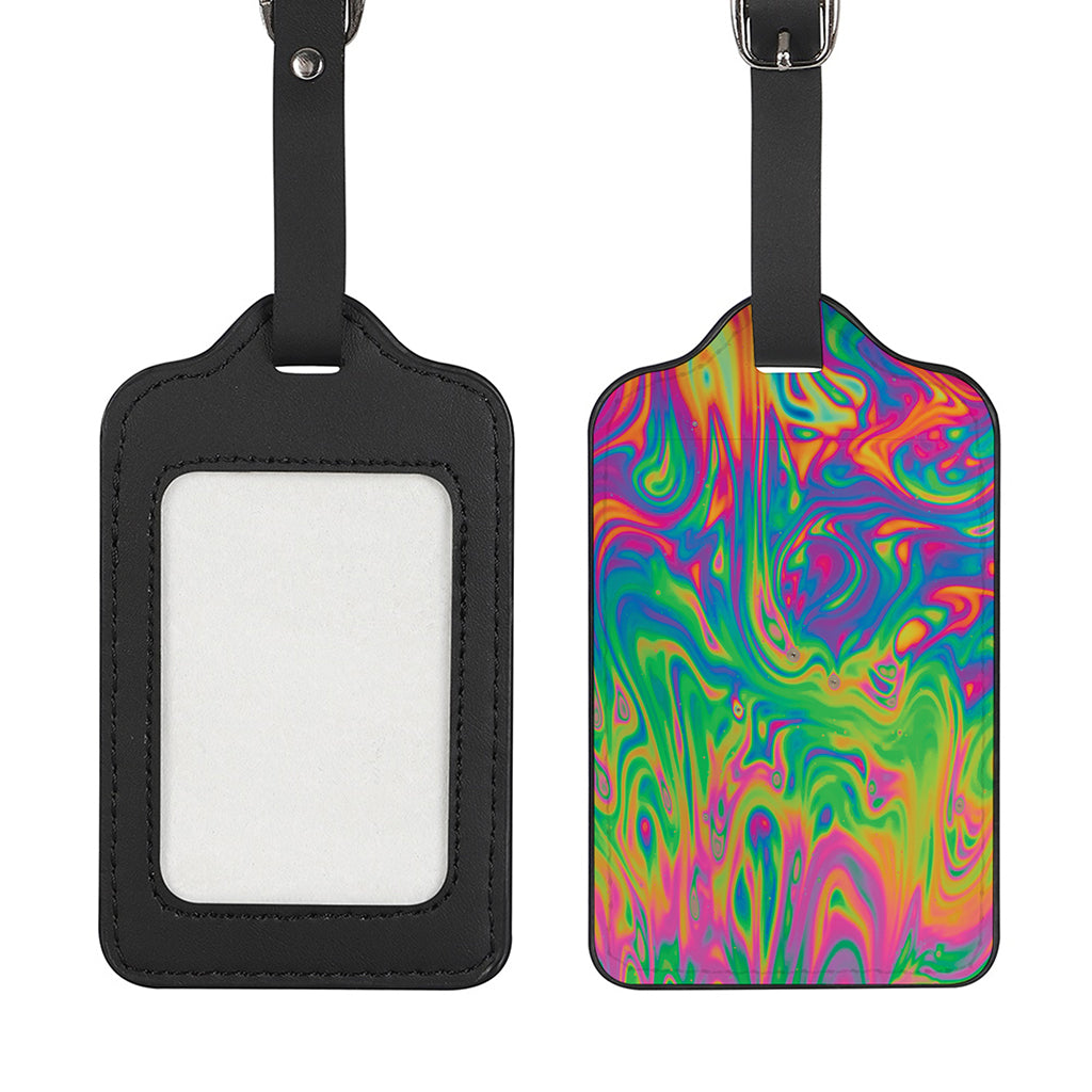 Psychedelic Surface Print Luggage Tag